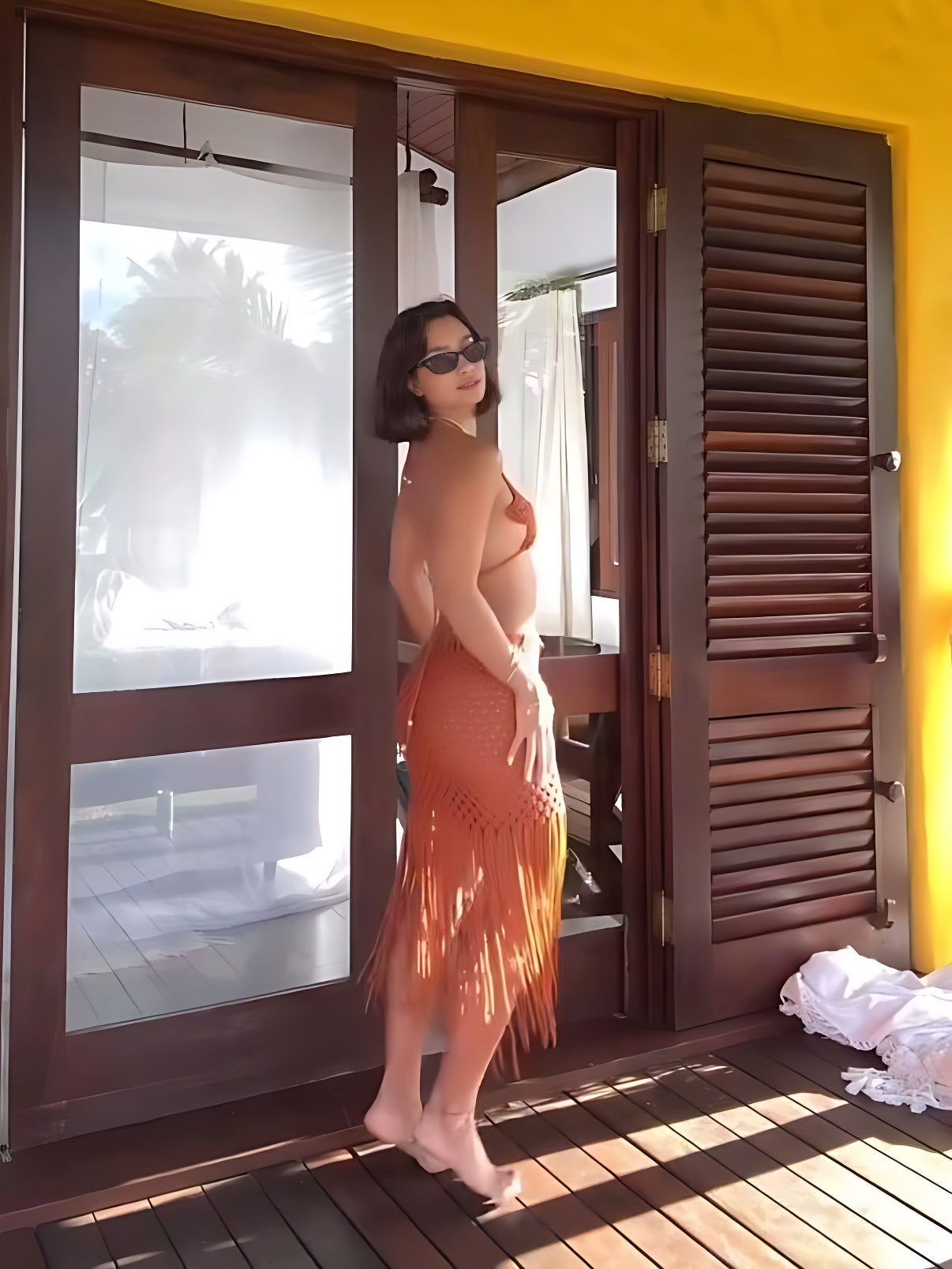 Starfish Hand-Woven Tassel Beach Skirt Set