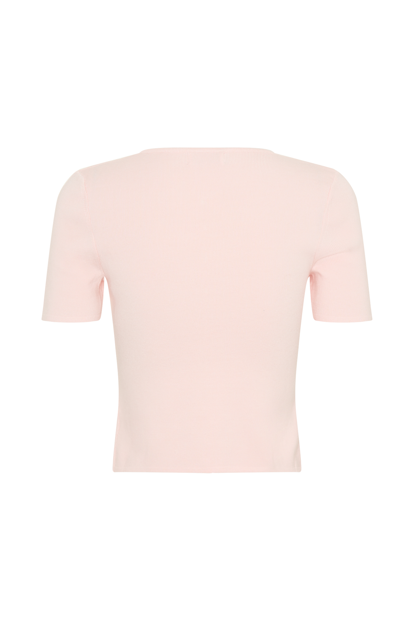Monroe Embroidered Knit Top - Baby Pink