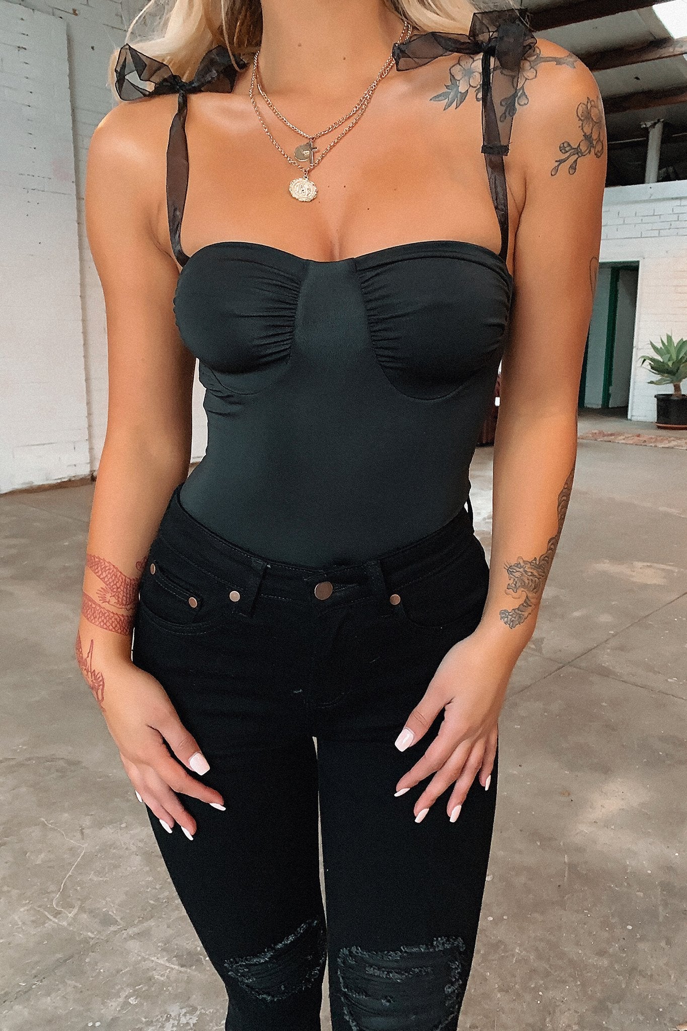 Carlita Skinny Leg Jeans - Black