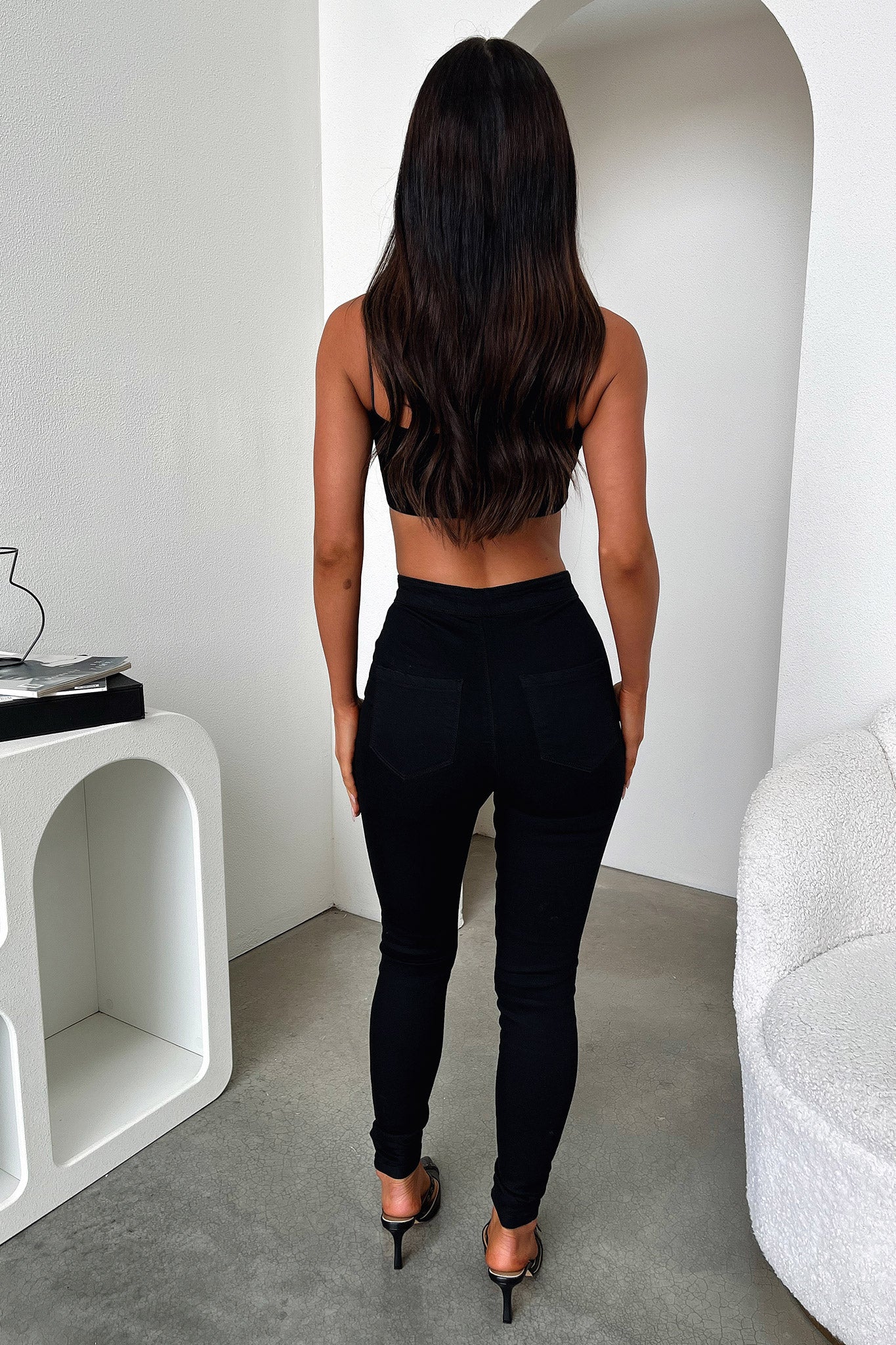 Arrah Skinny Leg Jeans - Black