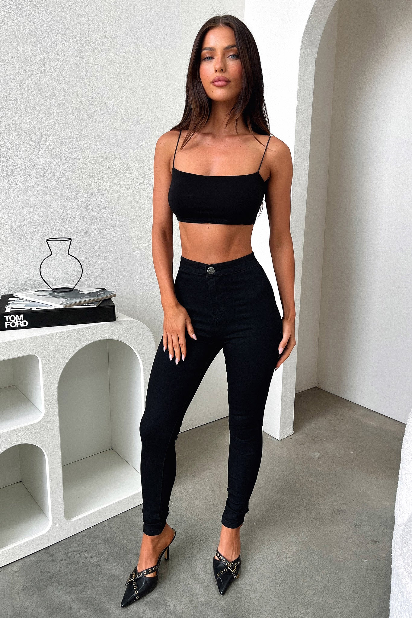 Arrah Skinny Leg Jeans - Black