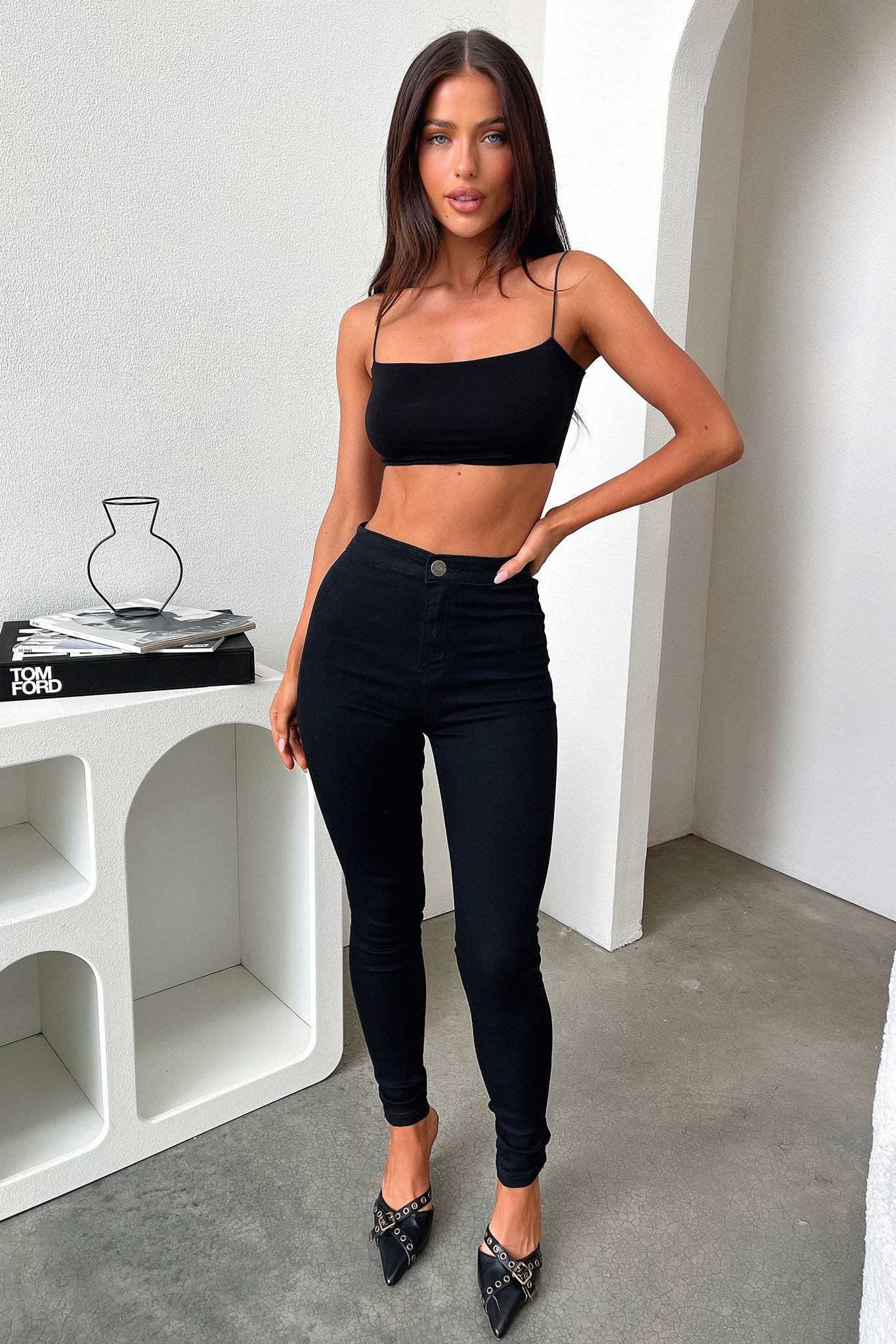 Arrah Skinny Leg Jeans - Black