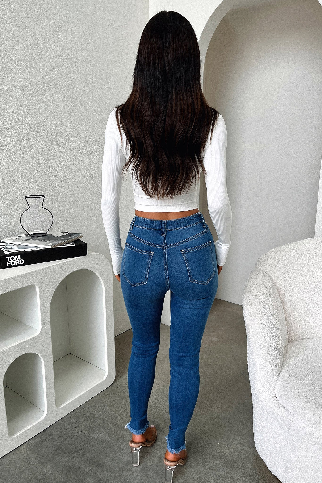 Darcia Skinny Leg Jeans - Dark Denim