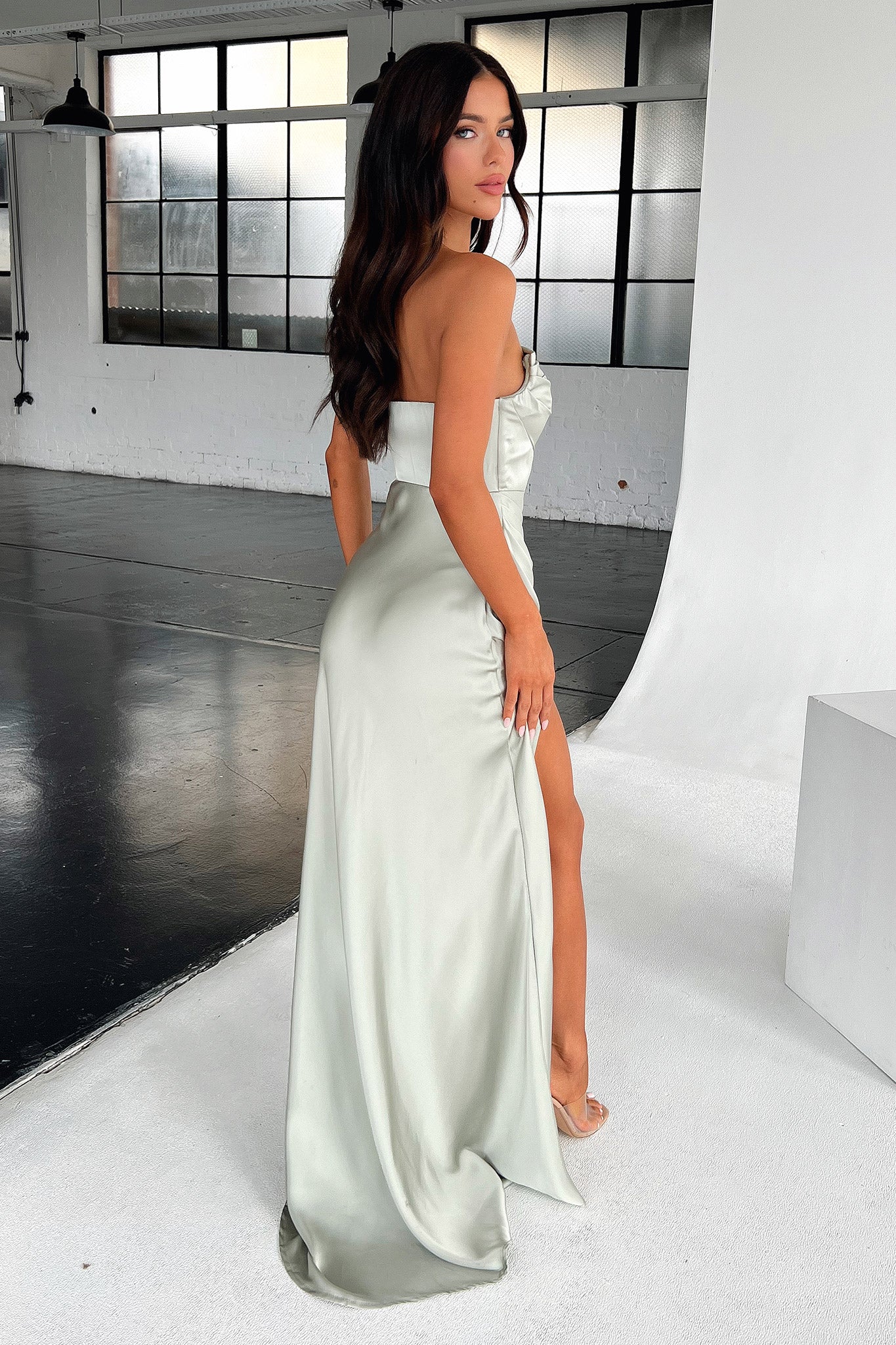 Lola Maxi Dress - Sage dollhouselondon Lola Maxi Dress - Sage dollhouselondon