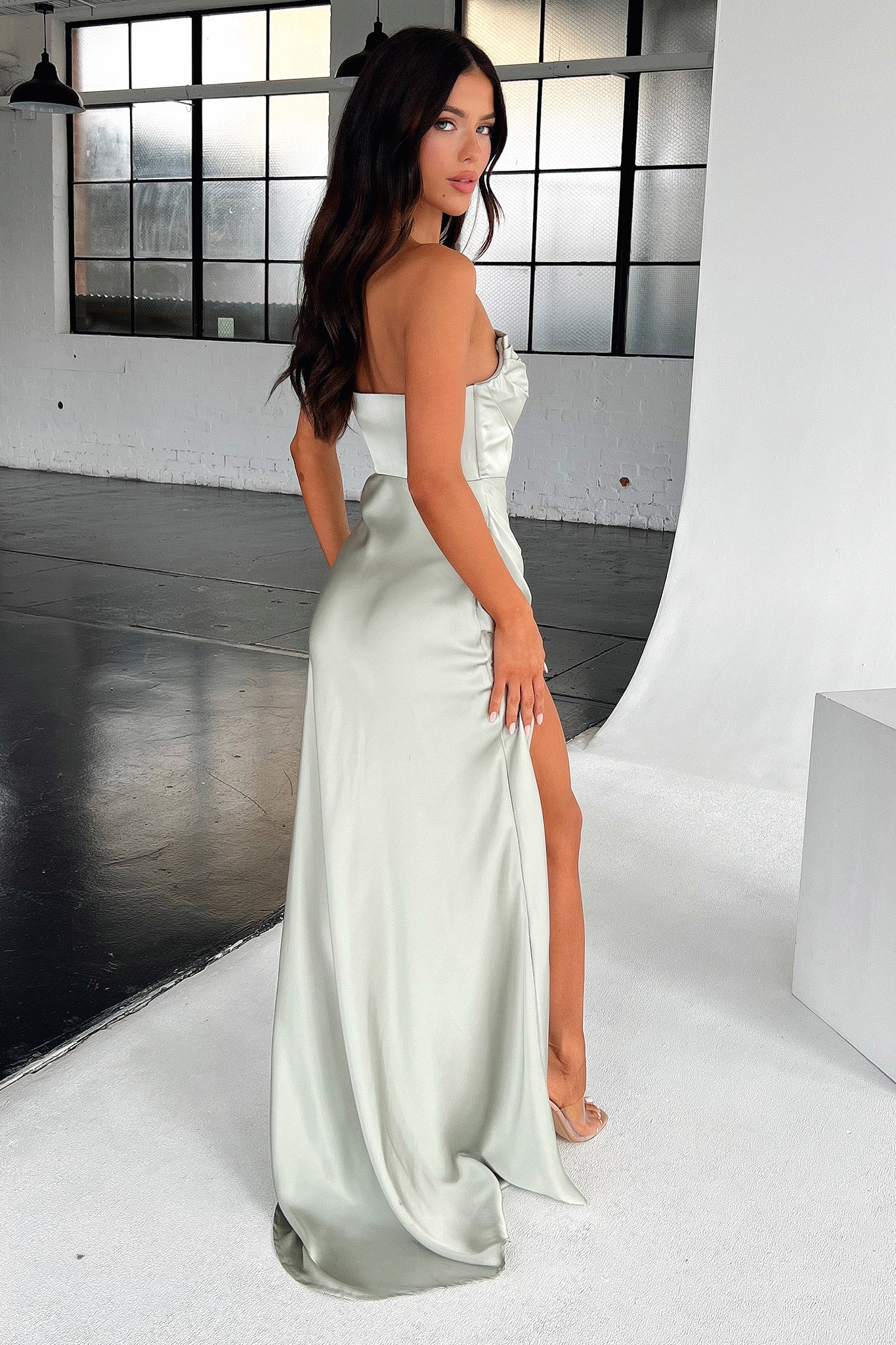 Lola Maxi Dress - Sage dollhouselondon Lola Maxi Dress - Sage dollhouselondon
