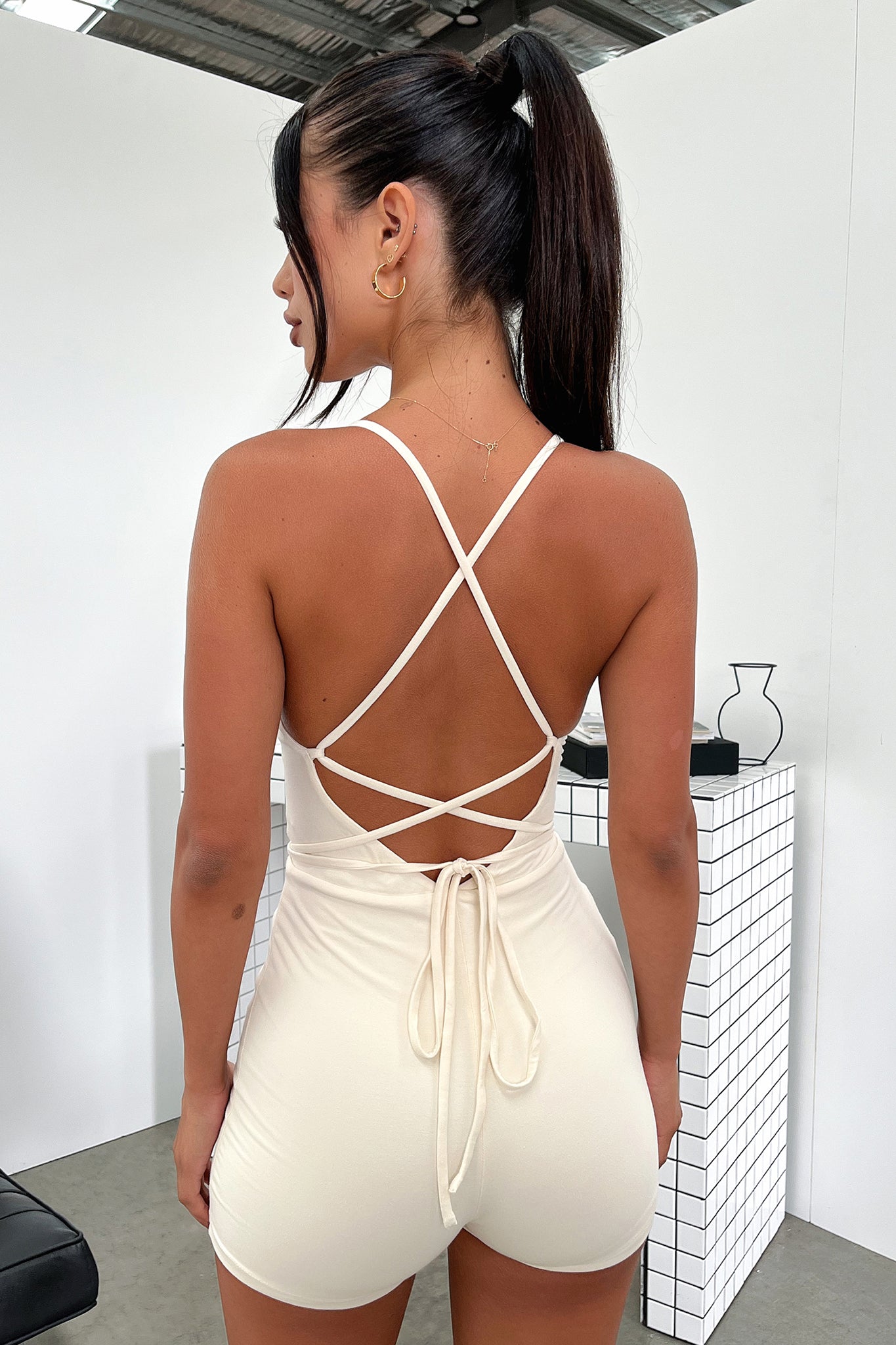 Saffron Playsuit - Cream