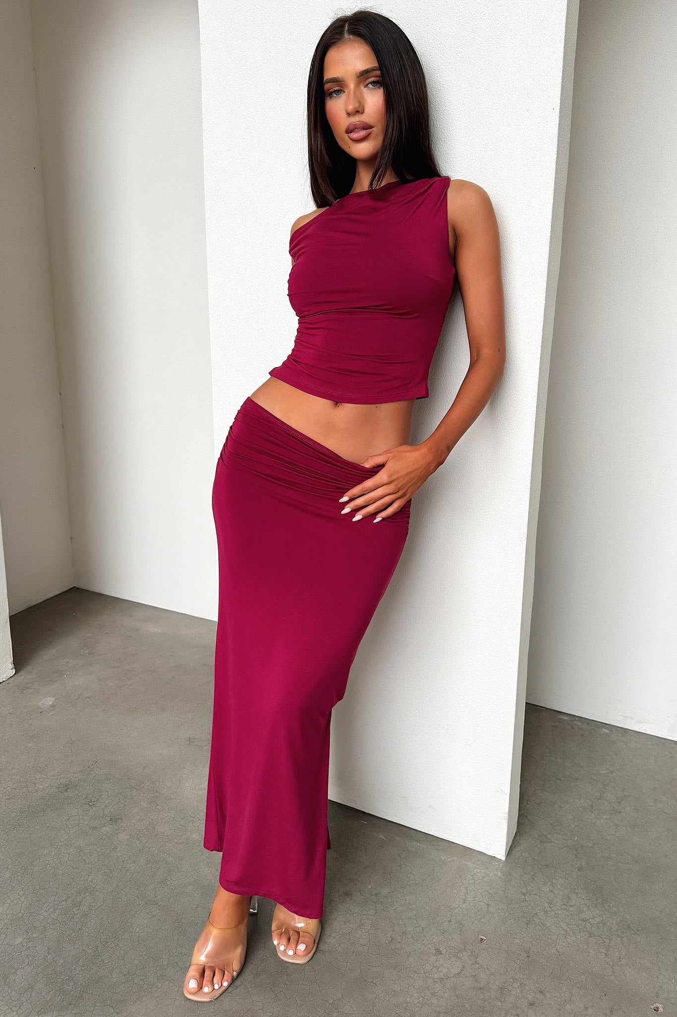 Vamika Top - Burgundy